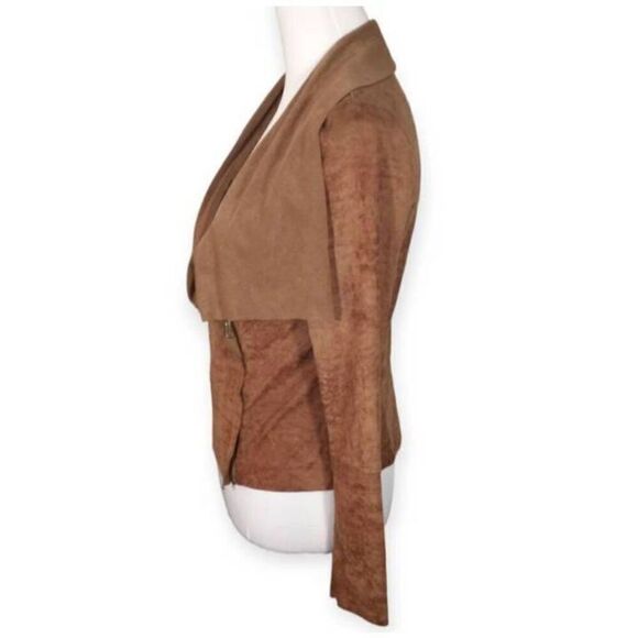 A.N.A A NEW APPROACH CAMEL FAUX SUEDE JACKET SZ.XS EUC. - Picture 3 of 7